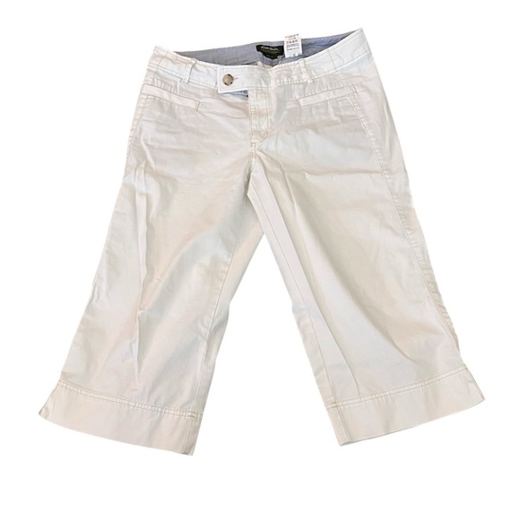 Vintage Y2K Eddie Bauer Blakely Fit Cropped Pants White 12 - Picture 1 of 7